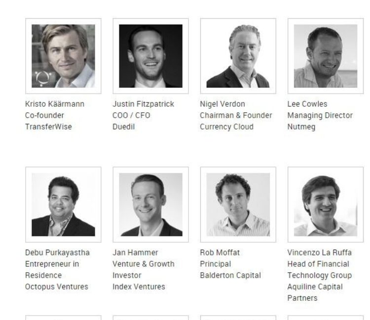 Panel line up fintech50 16 Oct