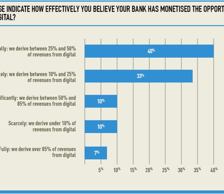 How effectively do you think your bank has monetised the opportunity of digital